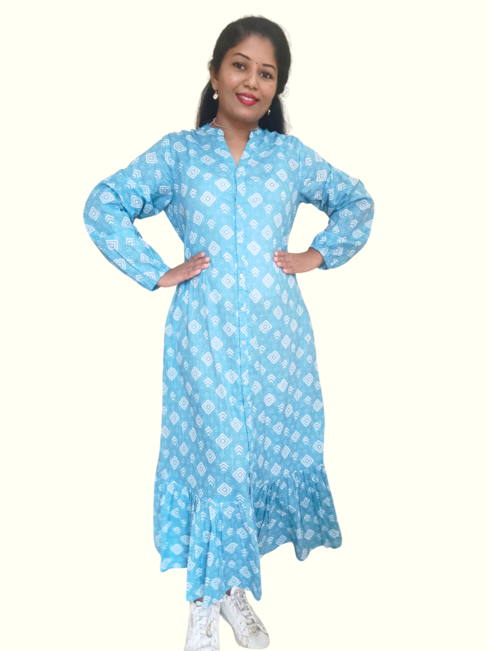 Blue Chhaya Maxi Dress