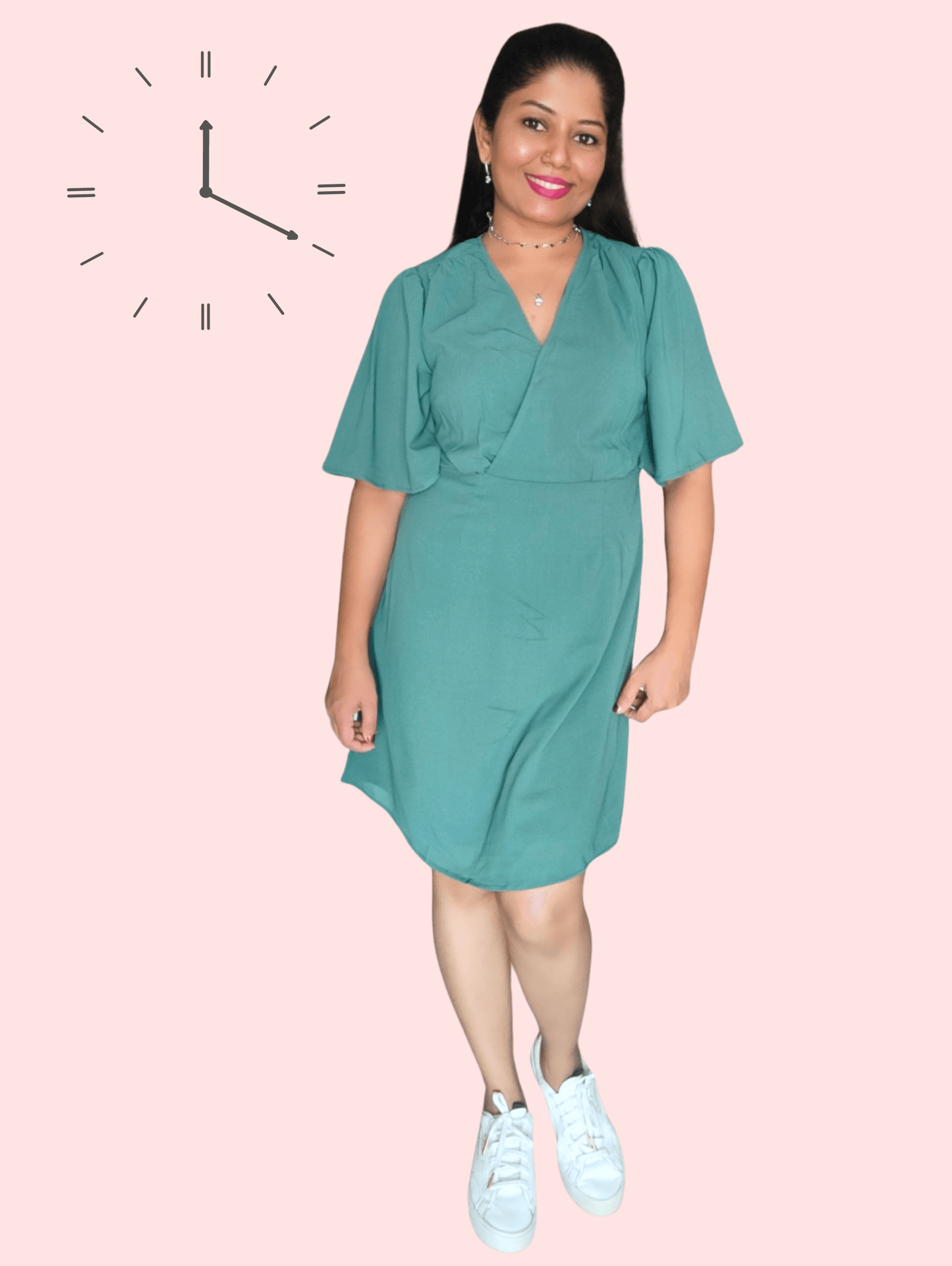 Teal Bliss Midi Dress