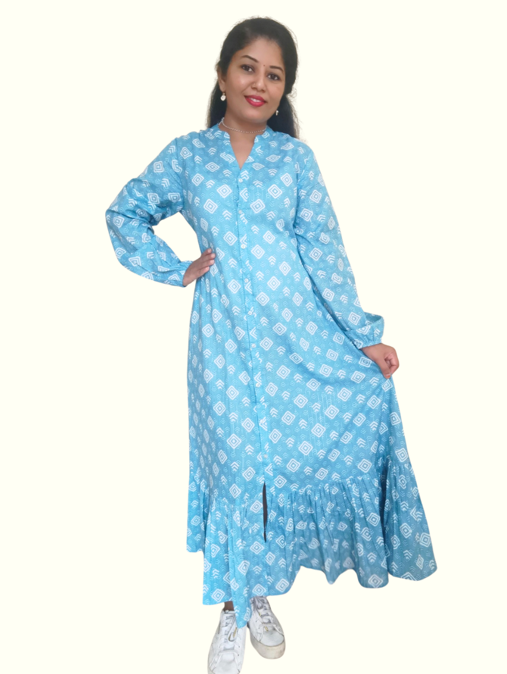 Blue Chhaya Maxi Dress