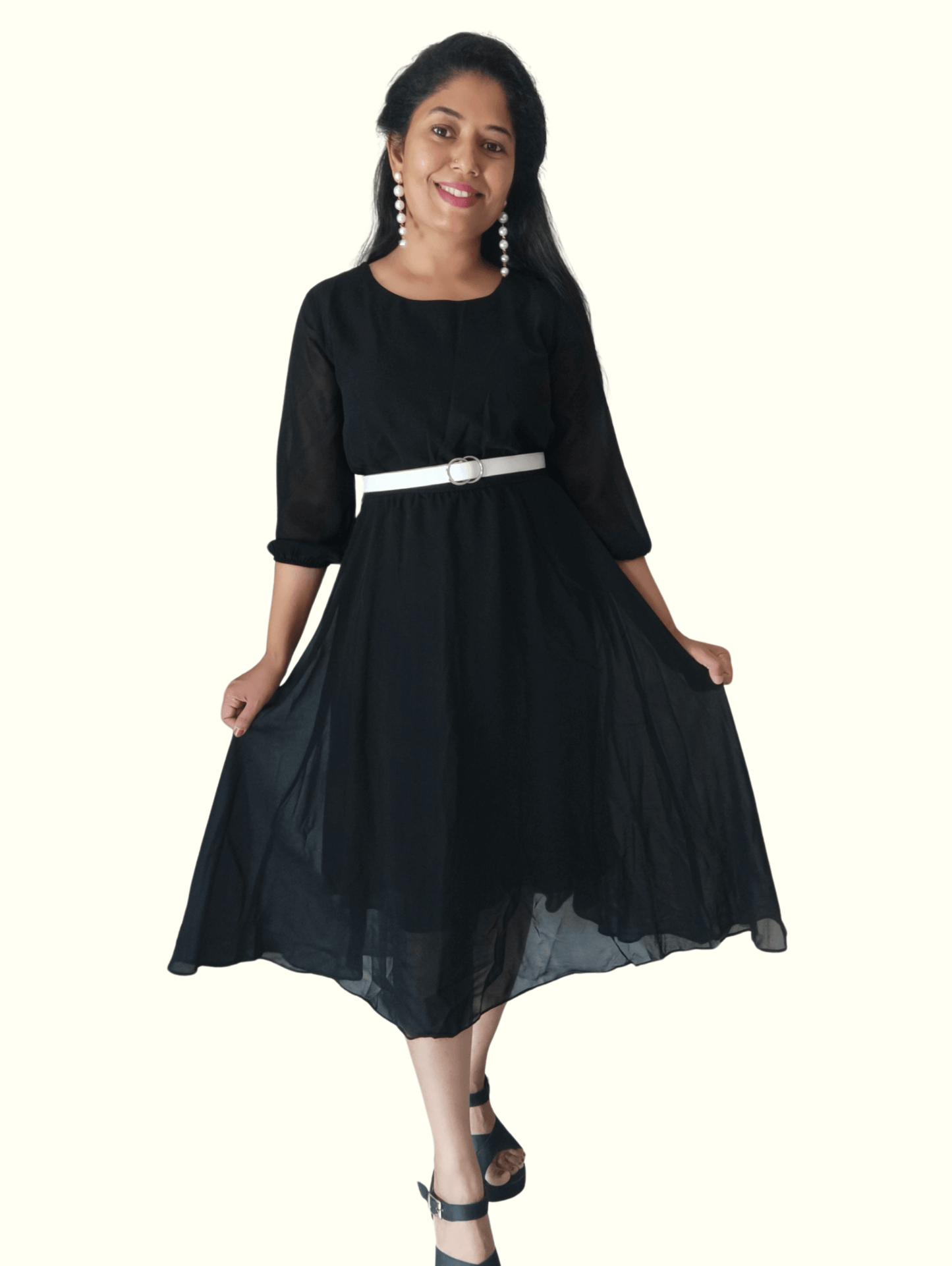 Black Beauty Midi Dress