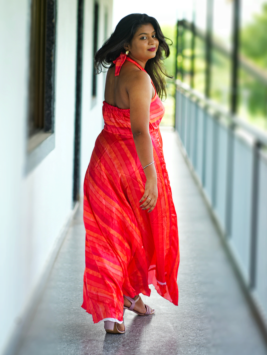 Scarlet Halterneck Maxi Dress