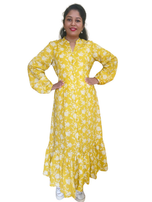 Yellow Chhaya Maxi Dress