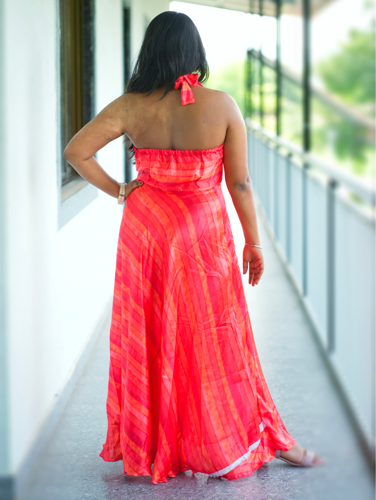 Scarlet Halterneck Maxi Dress