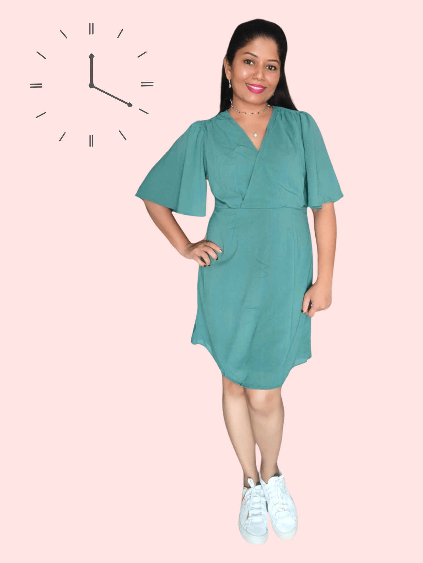 Teal Bliss Midi Dress