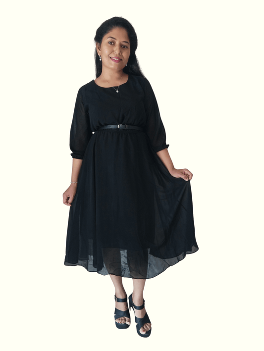 Black Beauty Midi Dress