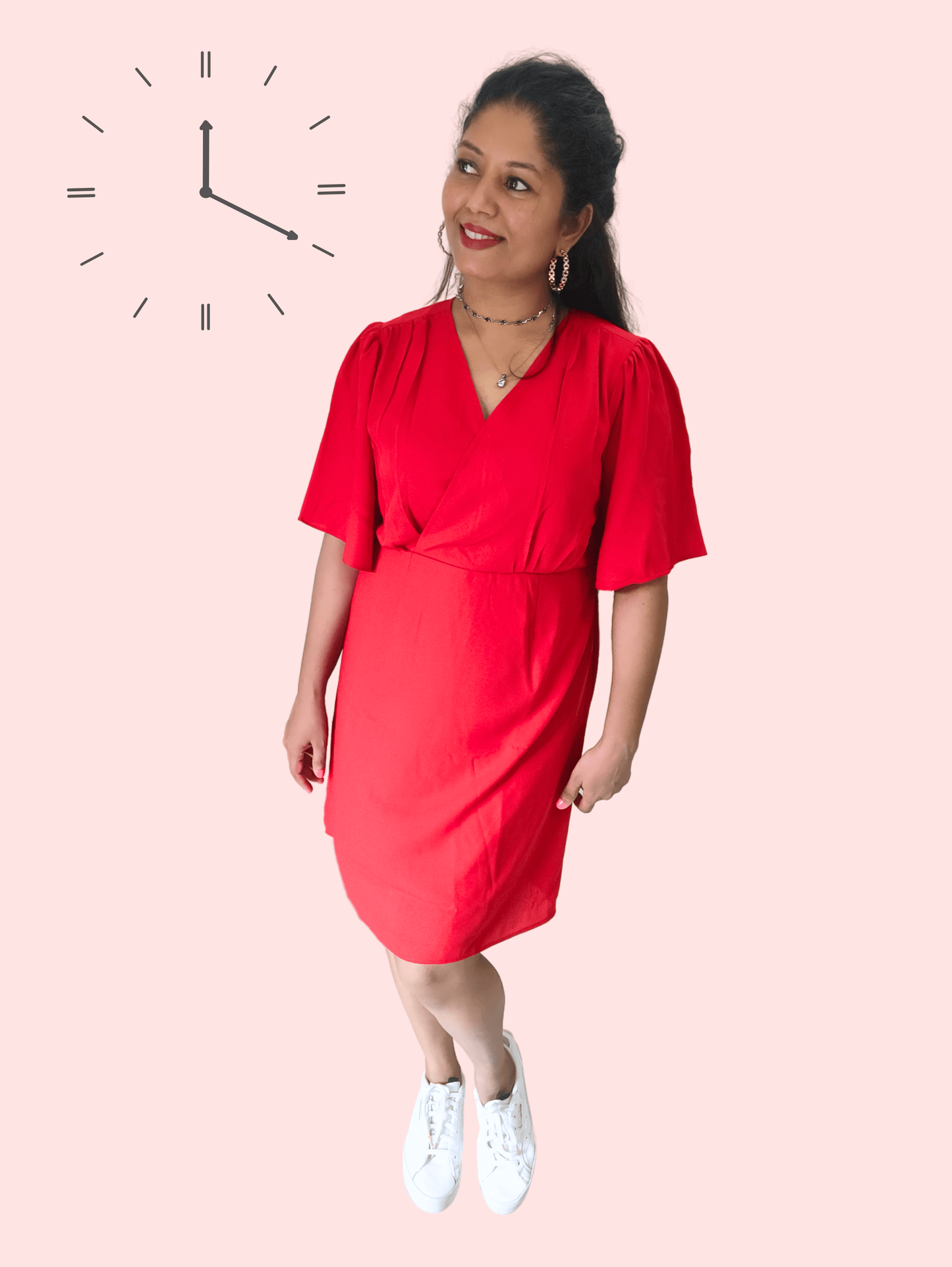 Red Bliss Midi Dress