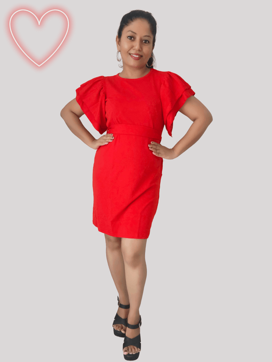 Red Heart Mini Dress