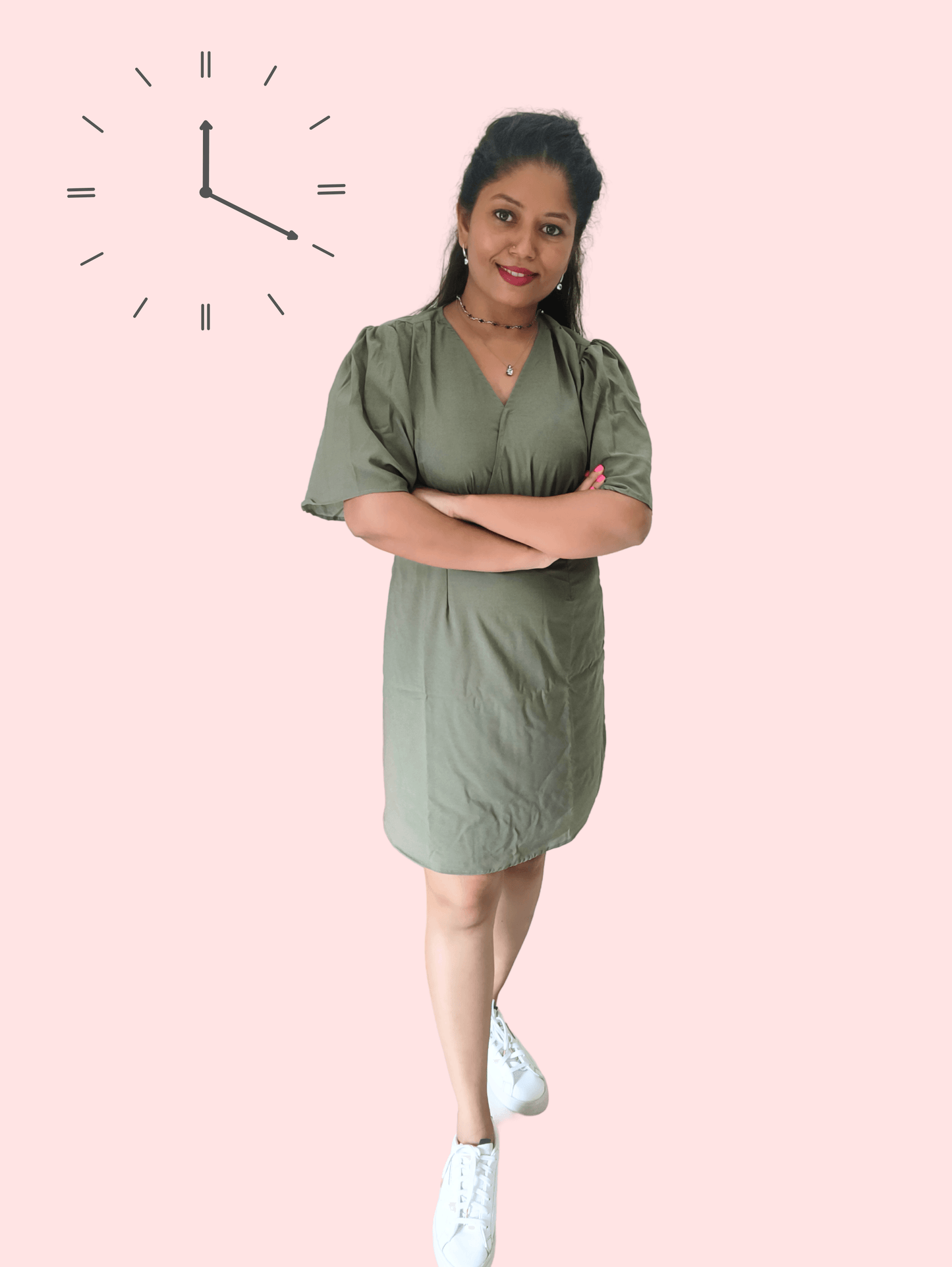 Basil Bliss Midi Dress