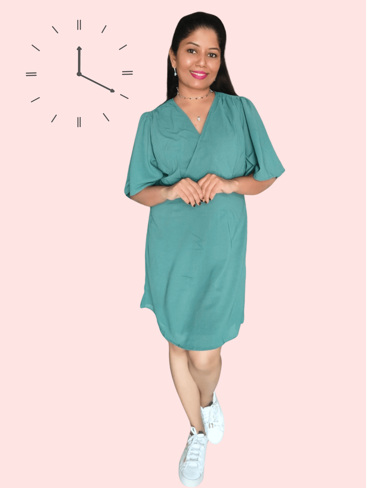 Teal Bliss Midi Dress