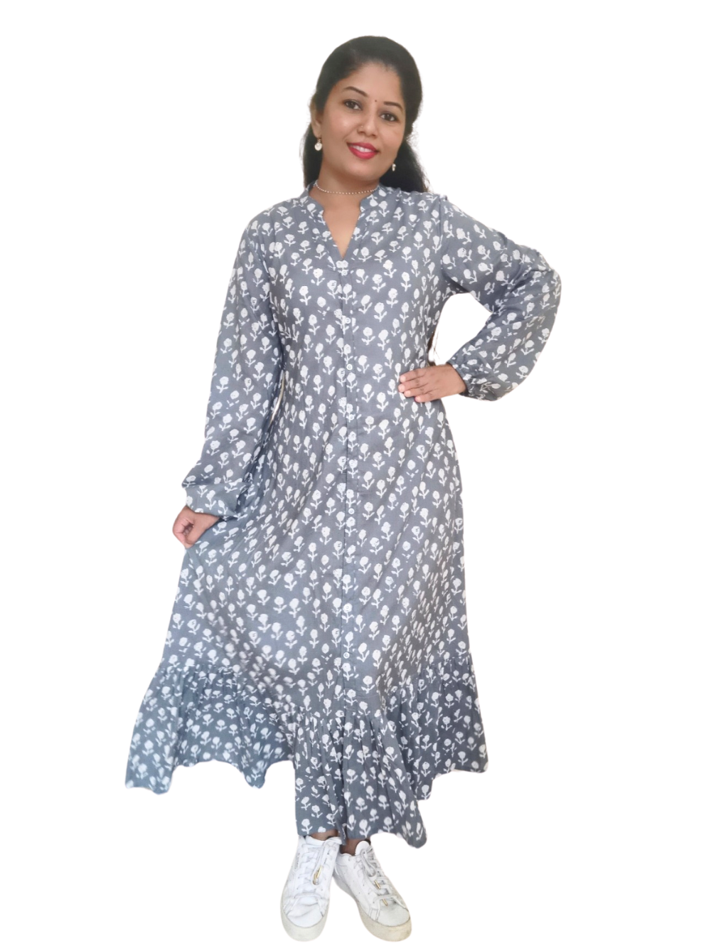 Gray Chhaya Maxi Dress