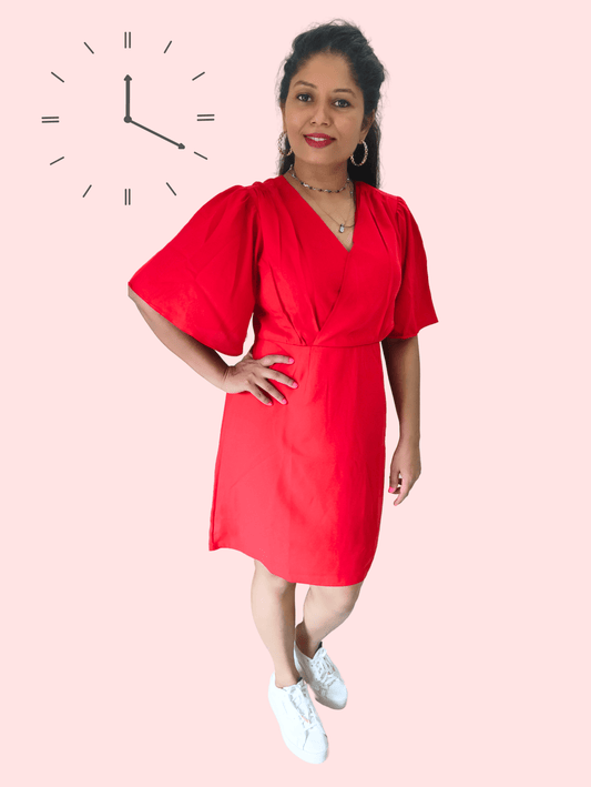 Red Bliss Midi Dress