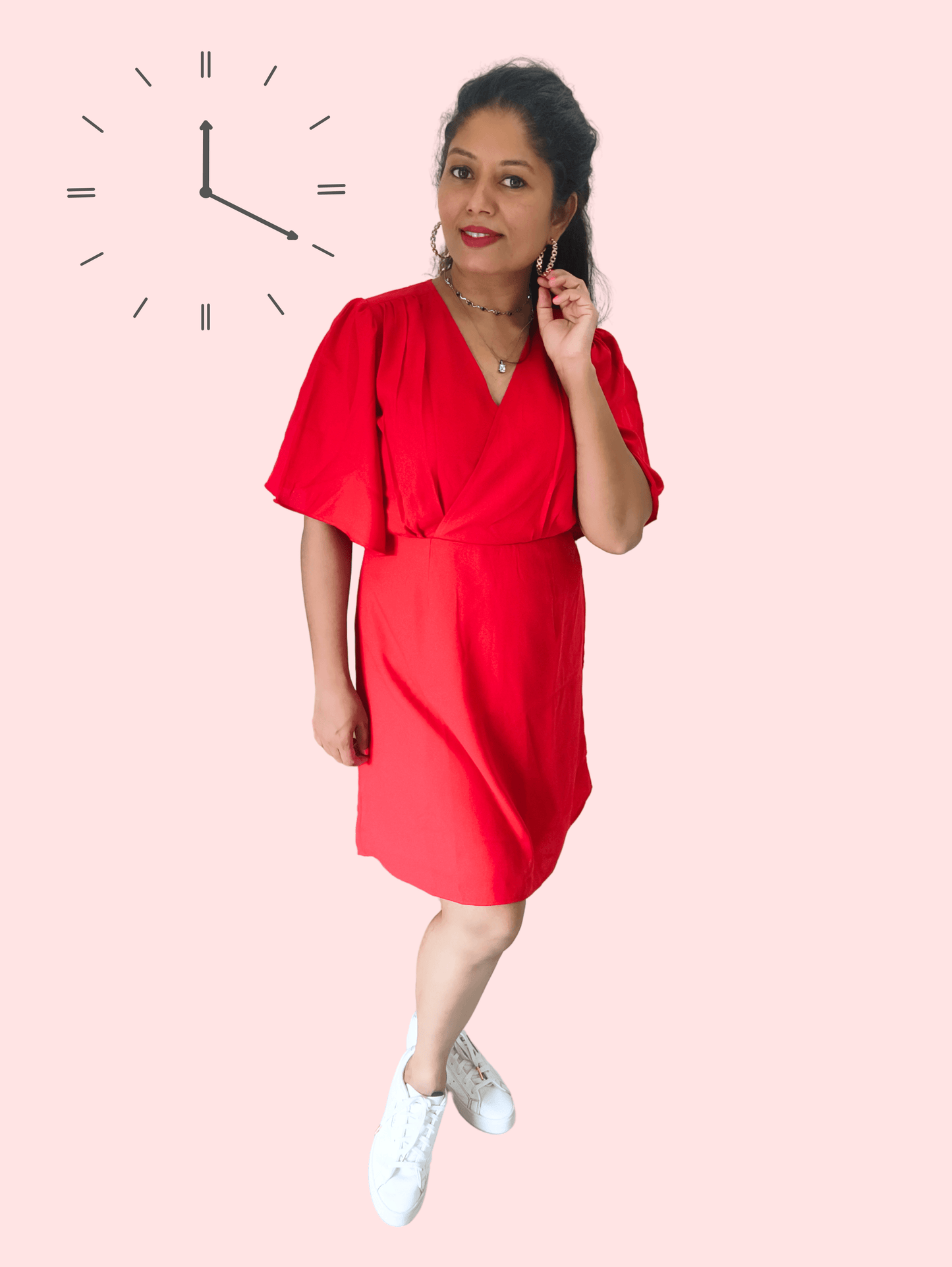 Red Bliss Midi Dress