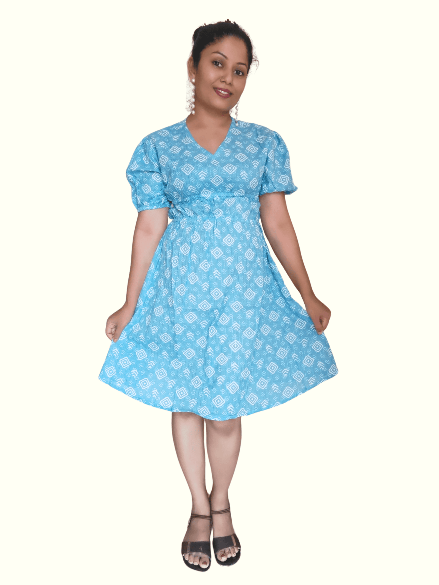 Blue Kavya Mini Dress