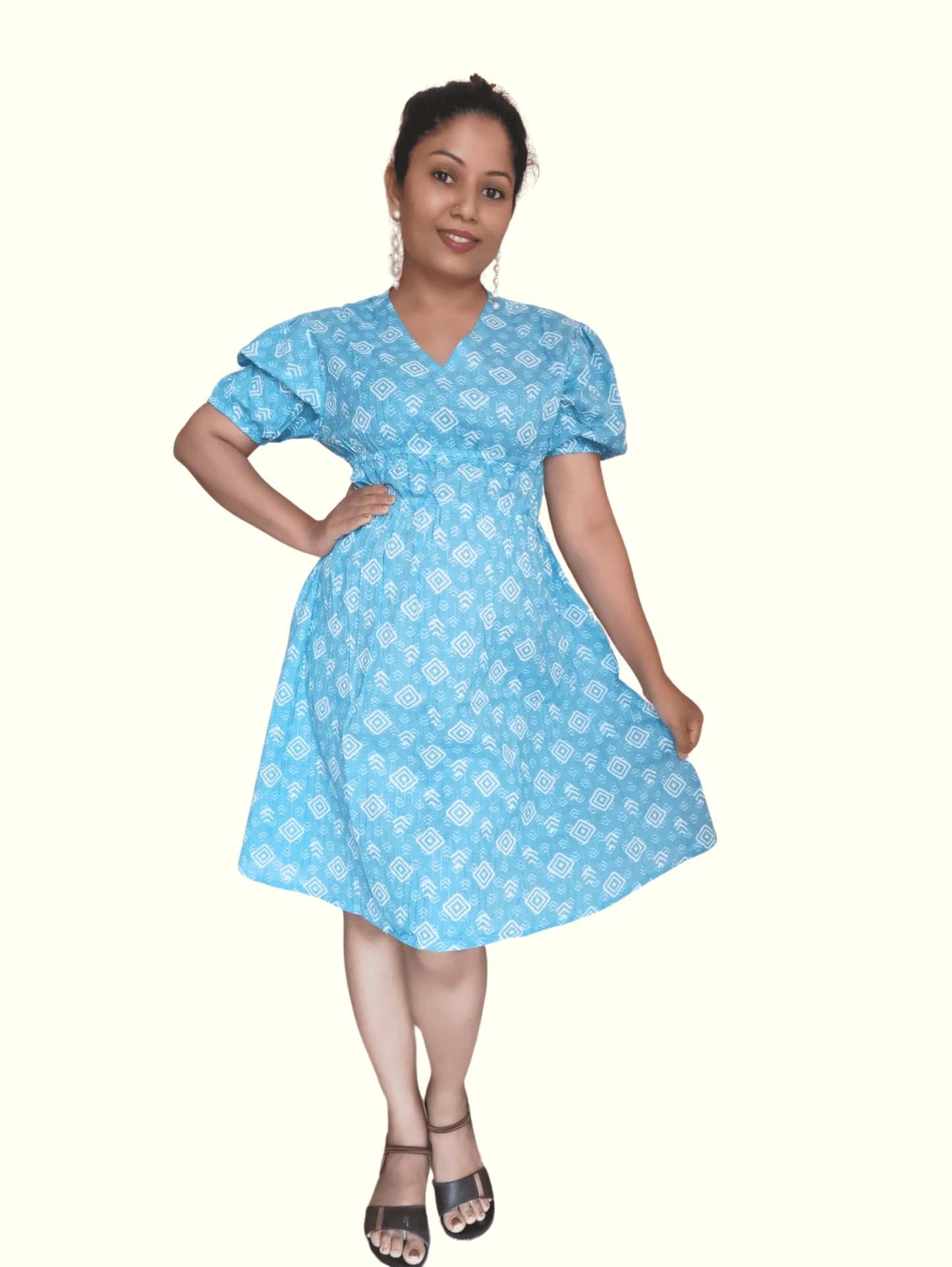 Blue Kavya Mini Dress