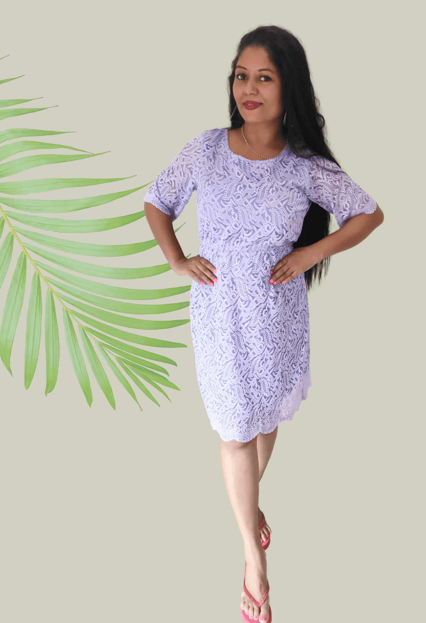 Lavender Leela Midi Dress