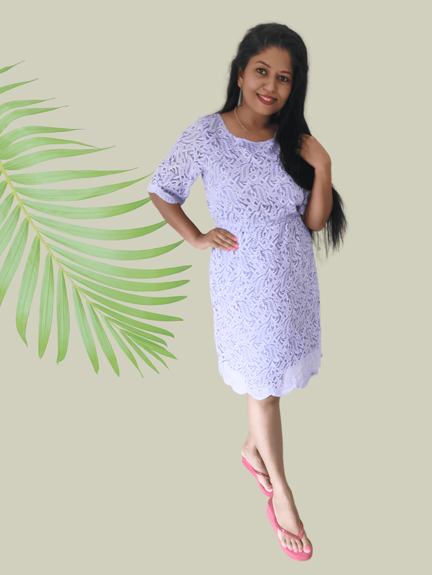 Lavender Leela Midi Dress