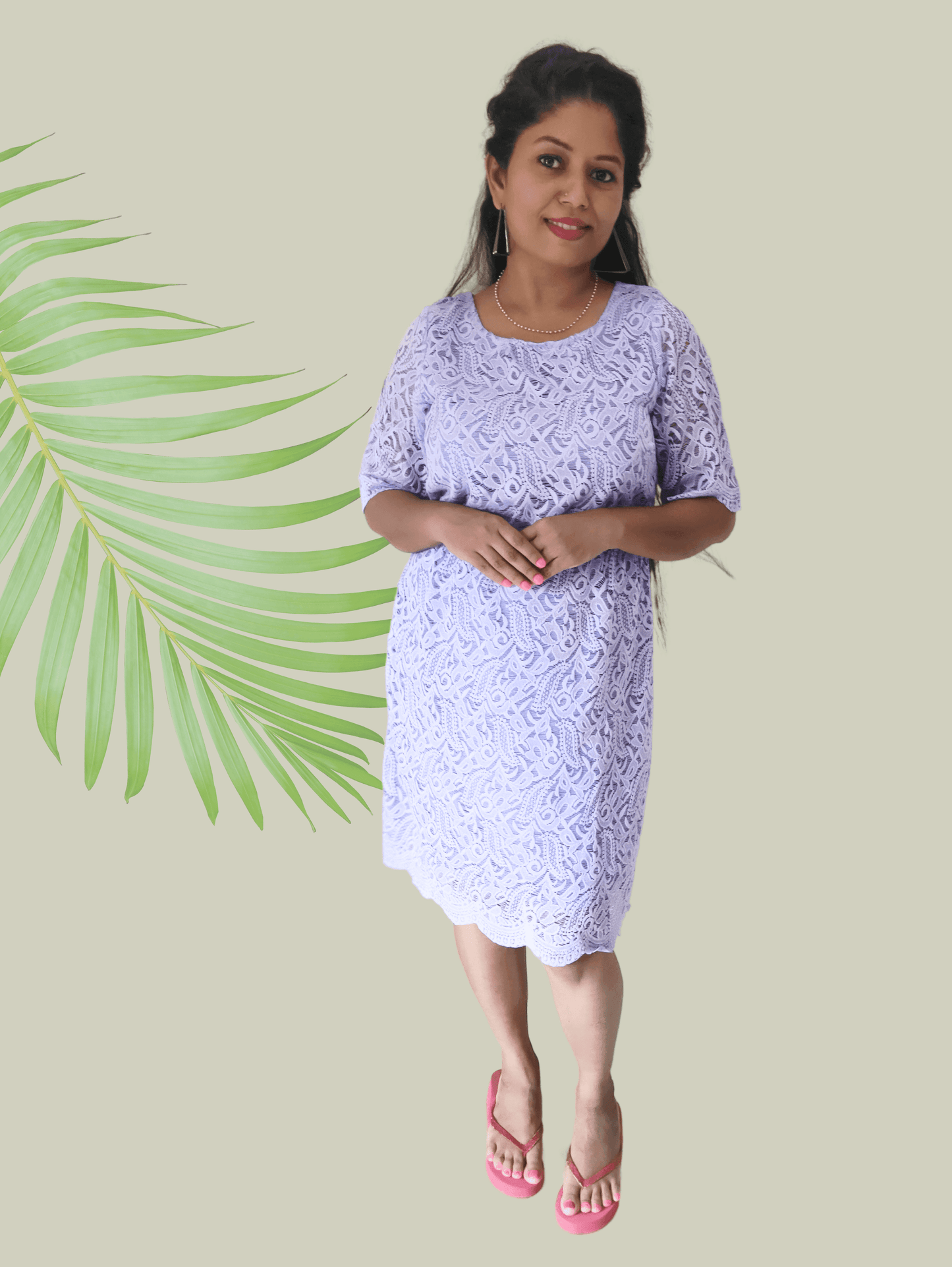 Lavender Leela Midi Dress