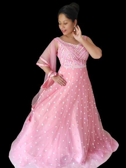 Pink Aurora Ballgown