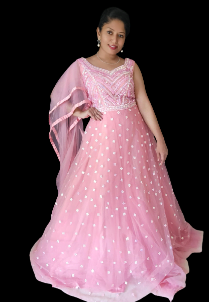 Pink Aurora Ballgown