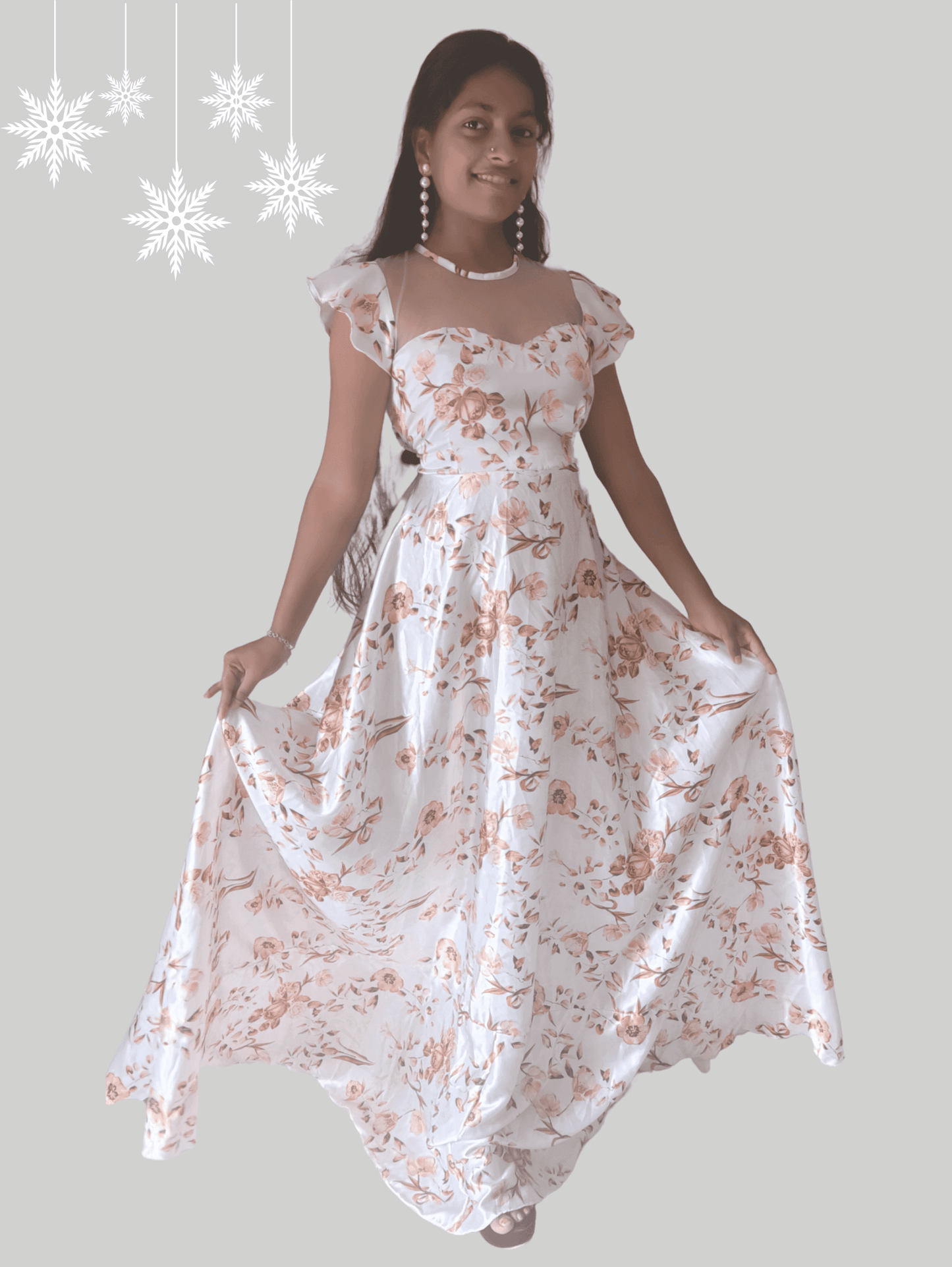 Snow Princess Maxi Dress