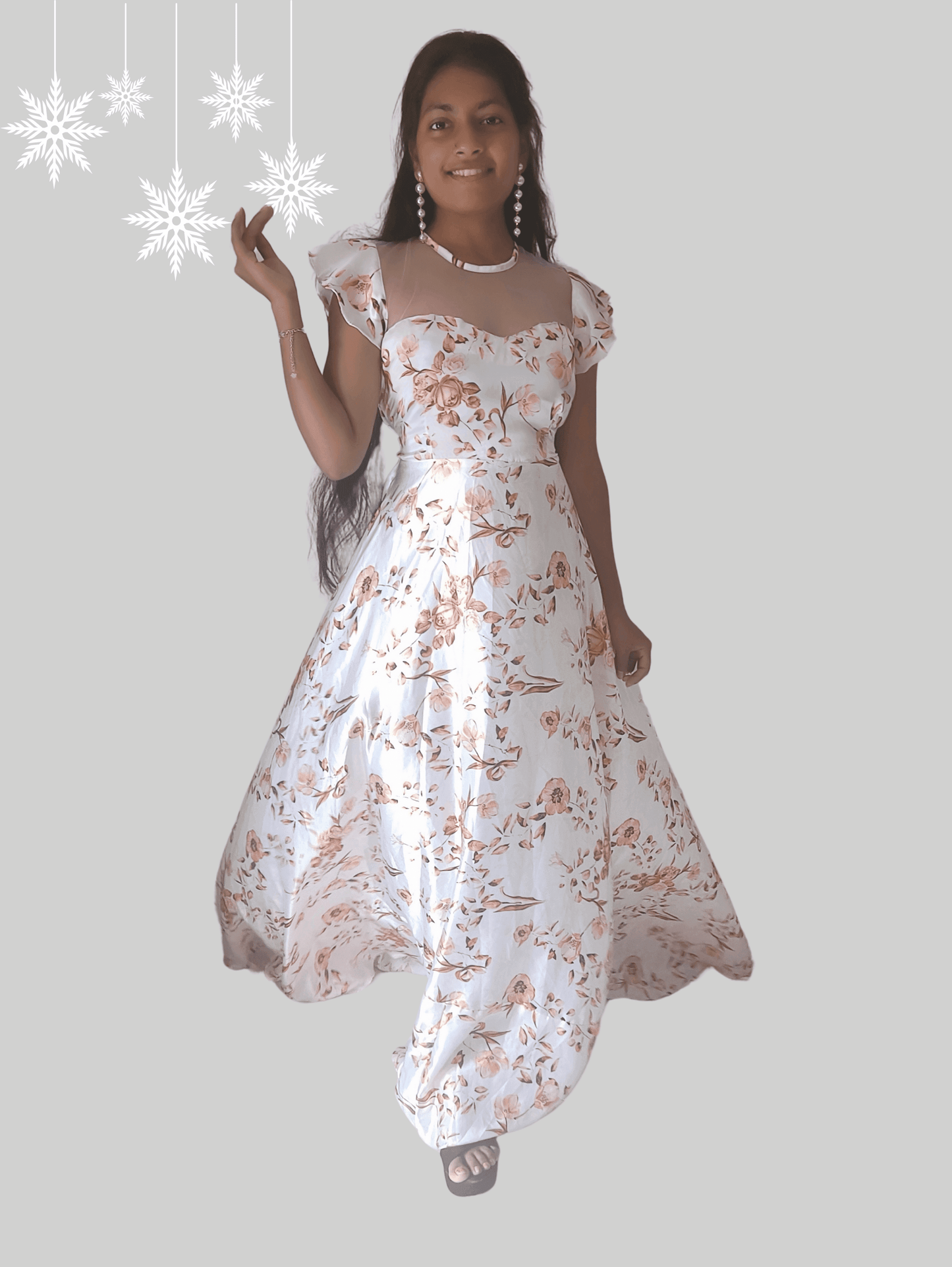 Snow Princess Maxi Dress