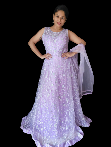 Violet Princess Ballgown