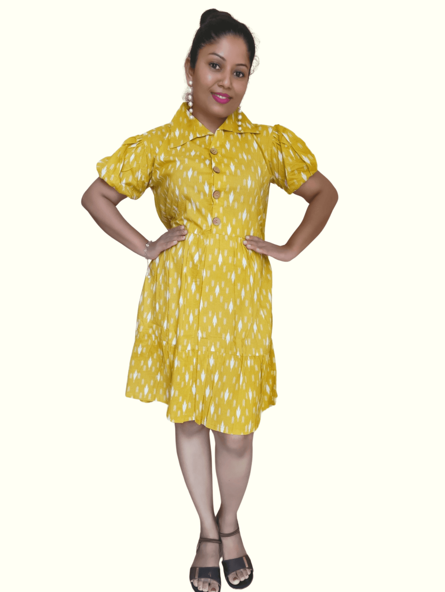 Yellow Meera Mini Dress