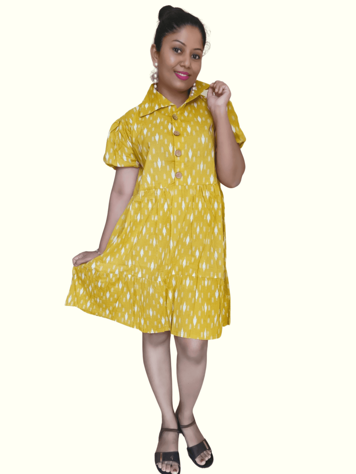 Yellow Meera Mini Dress