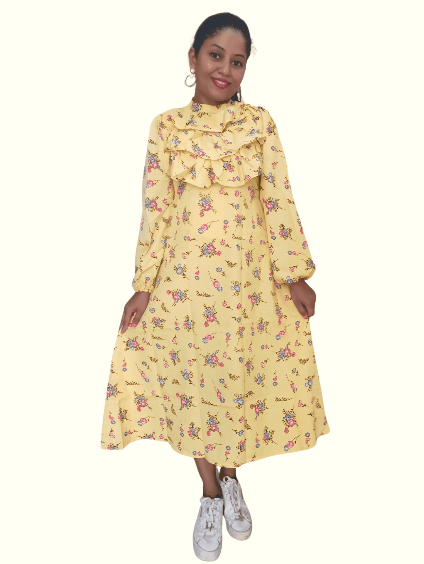 Yellow Raavi Midi Dress